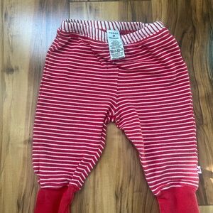 Tommy Hilfiger Kids Red and White Striped Joggers